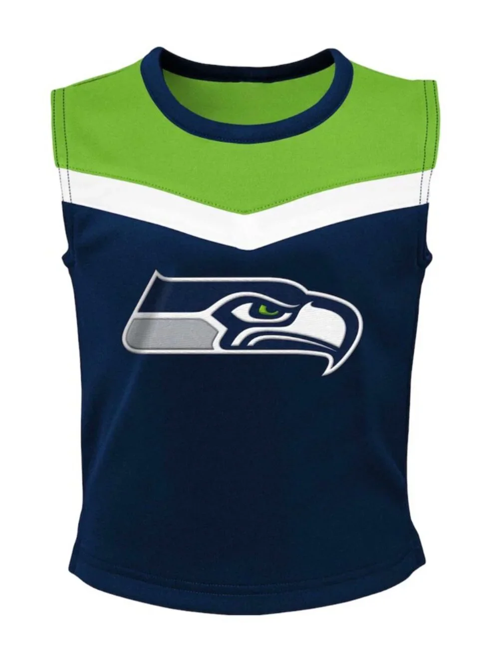 Girls Youth Large Navy Seattle Seahawks Spirit Two-Piece Cheerleader Set